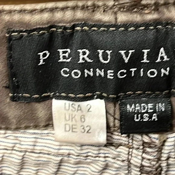 Peruvian Connection Motorcycle Pants Fossil‎ Brown Zip Ankles 2 Soft USA Made - Picture 3 of 7